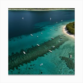 Aerial View Of Croatia Canvas Print