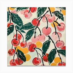 Cherries Matisse Style 8 Canvas Print