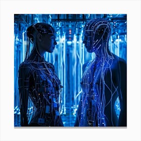 An Avant Garde Representation Of An Advanced Cyber Intelligence System Entwined With Concepts Of Me (1) Canvas Print