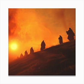 Silhouette Of The Hobbits Canvas Print