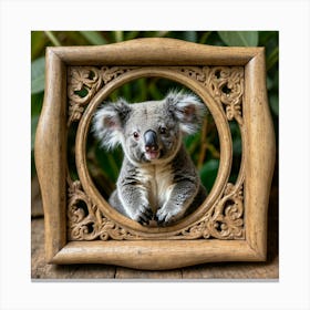 Koala In Frame Canvas Print