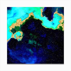 100 Nebulas in Space with Stars Abstract n.036 Canvas Print