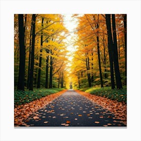 Autumn Road Canvas Print