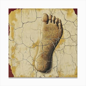 Foot Print Canvas Print