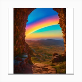 Rainbow Through The Window Canvas Print