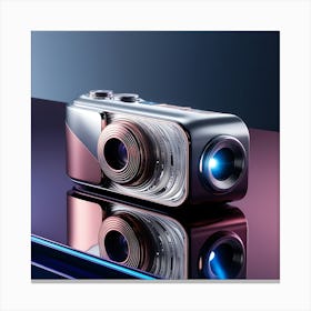 Leonardo Phoenix A Futuristic Surrealist Camera Lies On A Slee 1 Canvas Print