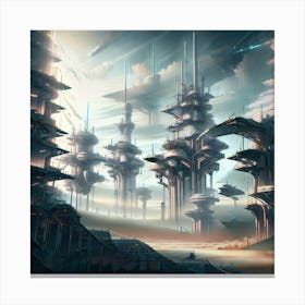 Futuristic City Canvas Print