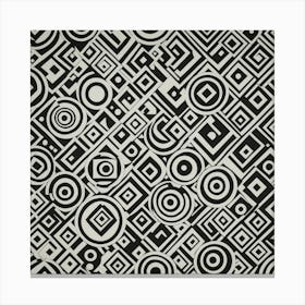 Black and White Abstract Art 44 Canvas Print