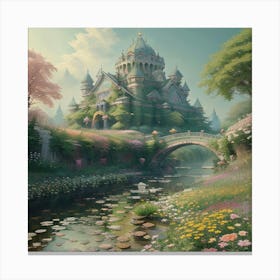 Garden Of Flowers By Charles Dyson In Year 2024 Canvas Print