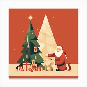 Santa Christmas Canvas Print