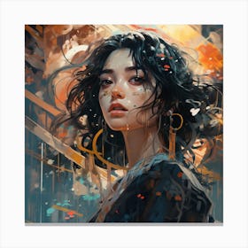 Asian Girl 3 Canvas Print