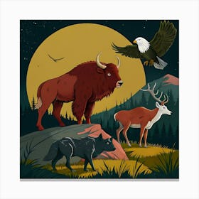 Wild Animals 3 Canvas Print