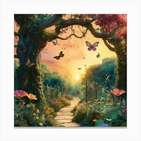 the path to a savage beach Canvas Print