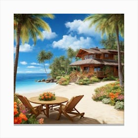 Beach House 7 Canvas Print