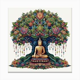 Buddha Tree Canvas Print