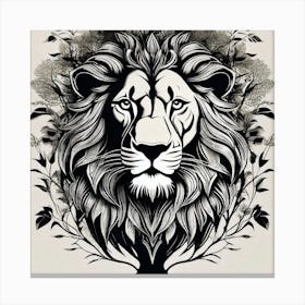 Lion Tree 1 Canvas Print