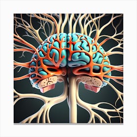 Human Brain 91 Canvas Print