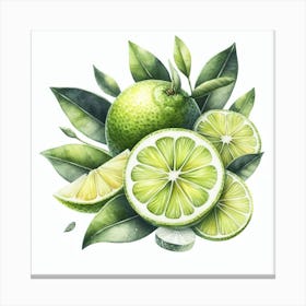 Lime 3 Canvas Print