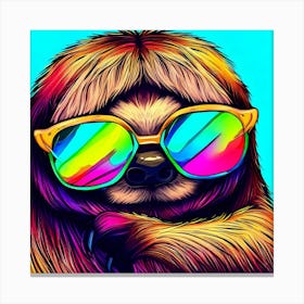 Groovy Sloth Canvas Print