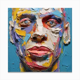 Man'S Face Canvas Print