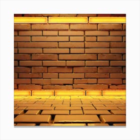 Abstract golden bricks background 2 Canvas Print