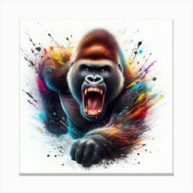 Gorilla Painting 2 Canvas Print