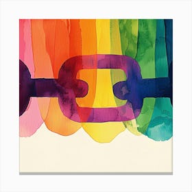 Rainbow Chain Canvas Print