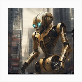 Futuristic Robot 46 Canvas Print