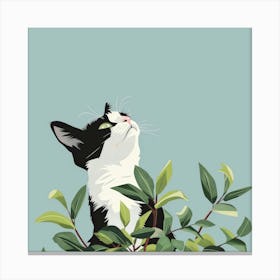 Cat In A Tree 1 Canvas Print