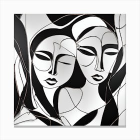 Two Women Canvas Print