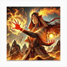 Kaida Flame Infusion Canvas Print