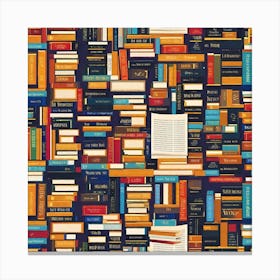 Bookshelf Canvas Print