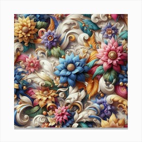 Floral Pattern 2 Canvas Print