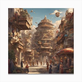 City Of Fantasy Canvas Print