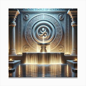 Cascade Sovereignty Temple Features Canvas Print