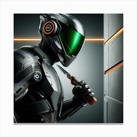 Futuristic Robot 31 Canvas Print