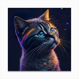 Cat Galaxy (124) Canvas Print