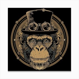 Steampunk Monkey 36 Canvas Print