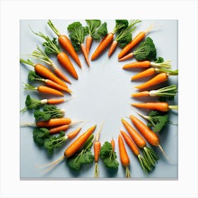 Carrots In A Circle 11 Canvas Print