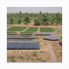 Solar Farm In Pakistan Canvas Print