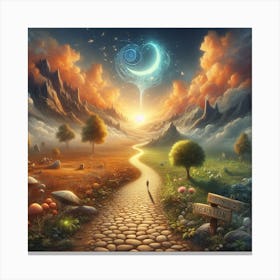 Path To The Moon Canvas Print