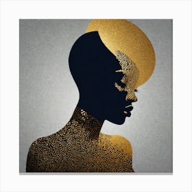 Silhouette Of A Woman 12 Canvas Print