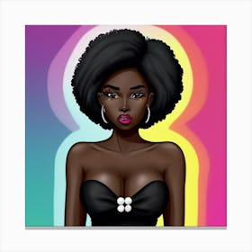 Afro Beauty Canvas Print