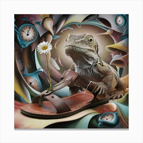 Monitor Lizard 2 Canvas Print