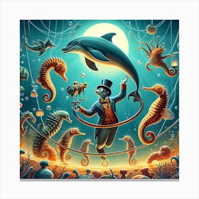Circus Under The Sea Canvas Print
