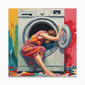 Washing Machine Canvas Print