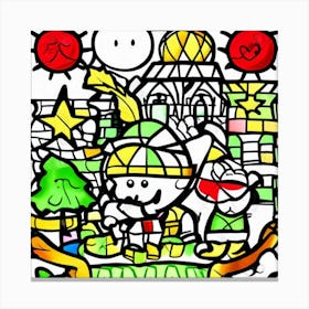 Stained Glass Art Canvas Print