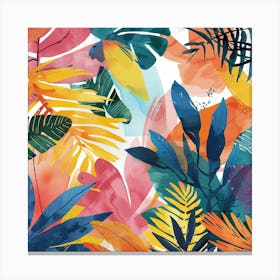 Tropical Leaves 1 Canvas Print