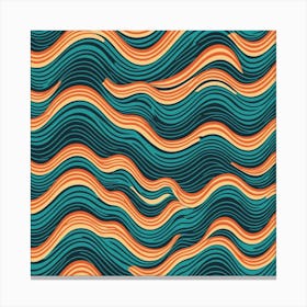 Abstract Wavy Pattern 8 Canvas Print