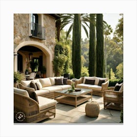 Patio Furniture Canvas Print